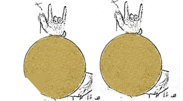 فرم دست‌ها برای نوازندگی تنبک